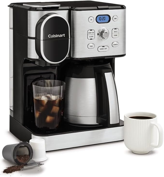 Cuisinart Coffee Center 10-Cup Thermal Carafe Drip Coffee Maker and Single-Serve Brewer with Over... | Amazon (US)