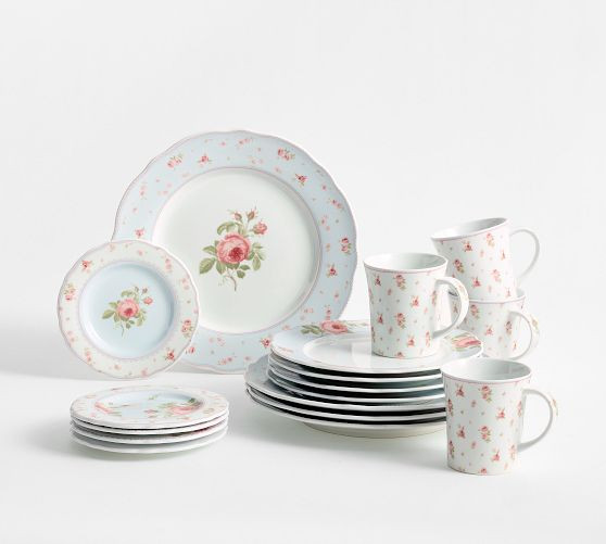 LoveShackFancy Garden Floral Dinnerware Collection | Pottery Barn (US)