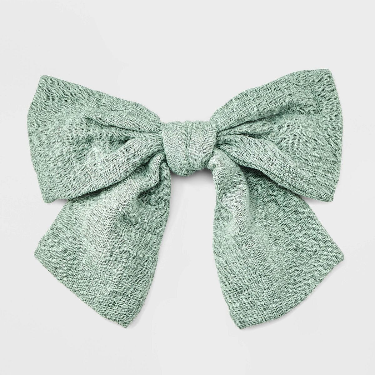 Wrinkled Linen Bow Hair Barrette - Universal Thread™ | Target