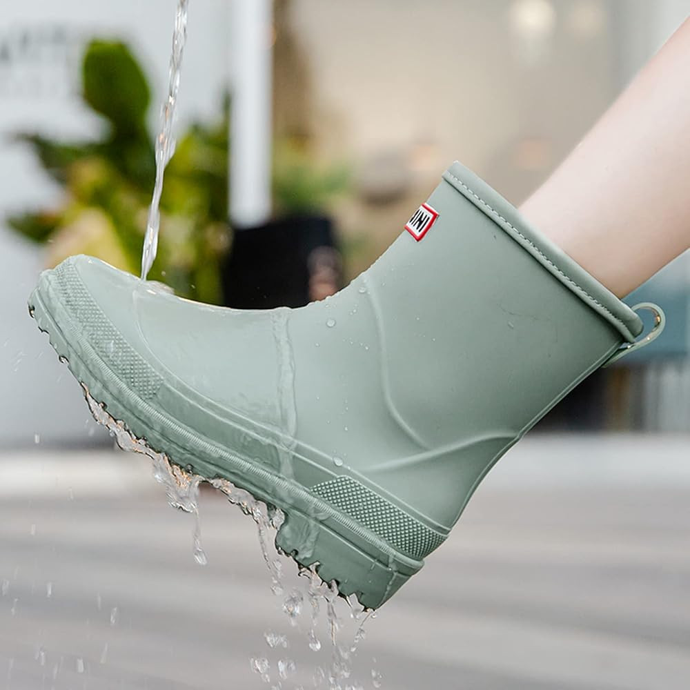 Nutropa Mid Calf Rain Boots for Women,Waterproof Garden Shoes Anti-Slip Rainboots,Outdoor Work Ra... | Amazon (US)