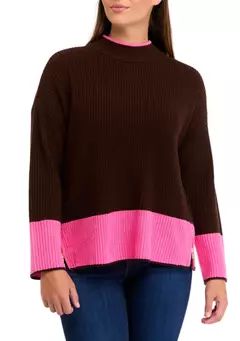 Women's Color Blocked Knit Sweater | Belk