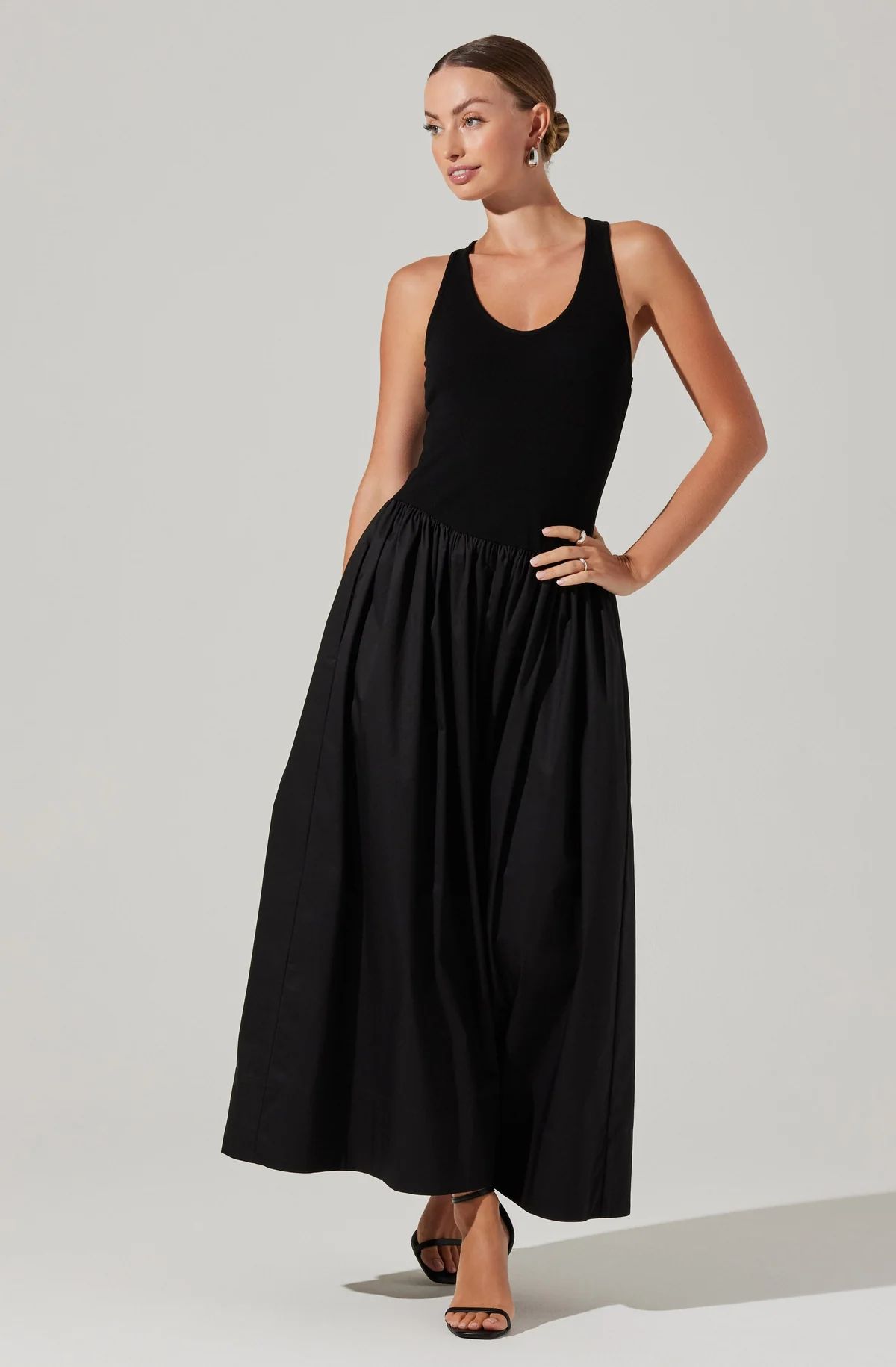 Zandra Mixed Media Maxi Dress | ASTR The Label (US)