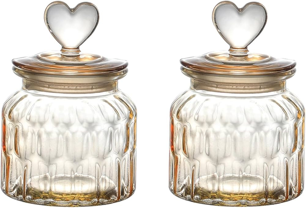 Kitchen Glass Food Storage Containers with Lids - 23oz Transparent Glass Canister Set with Airtig... | Amazon (US)