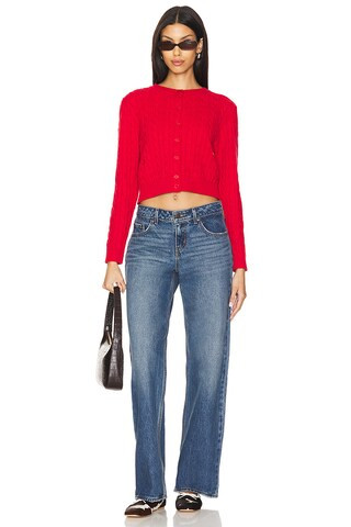 Dudley Cable Knit Cardigan in Heartstrings | Revolve Clothing (Global)