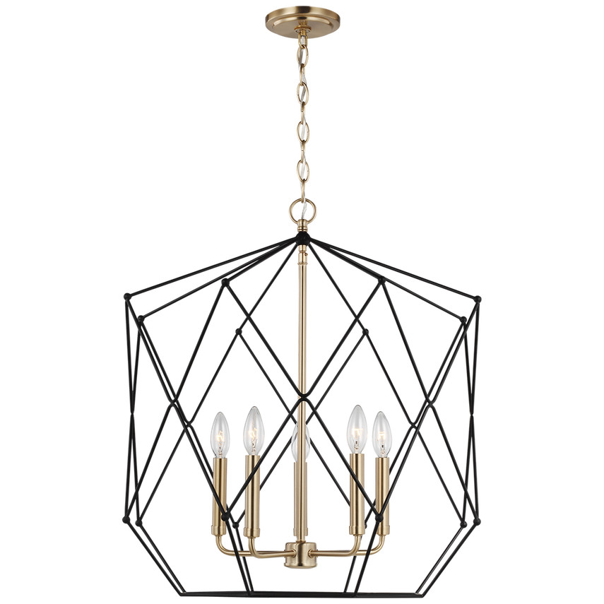 Zarra Large Five Light Lantern | Visual Comfort