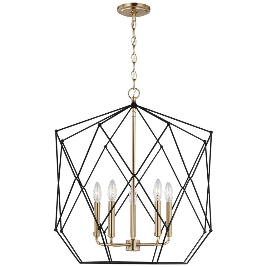 Zarra Large Five Light Lantern | Visual Comfort