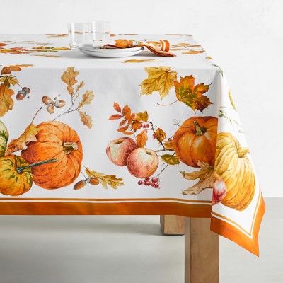 Heirloom Pumpkin Tablecloth | Williams-Sonoma