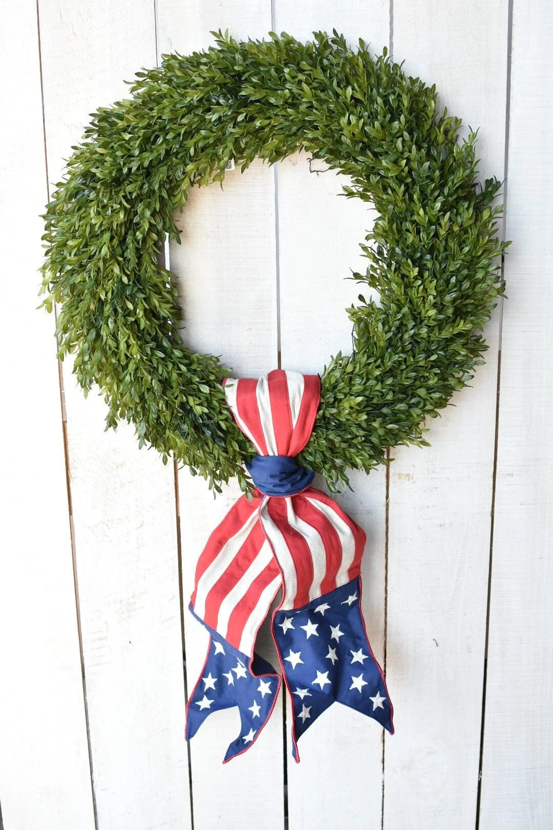 70" Stars and Stripes Banner Sash - Memorial Day Fourth of July Red White Blue Ribbon Bow Front D... | Etsy (US)