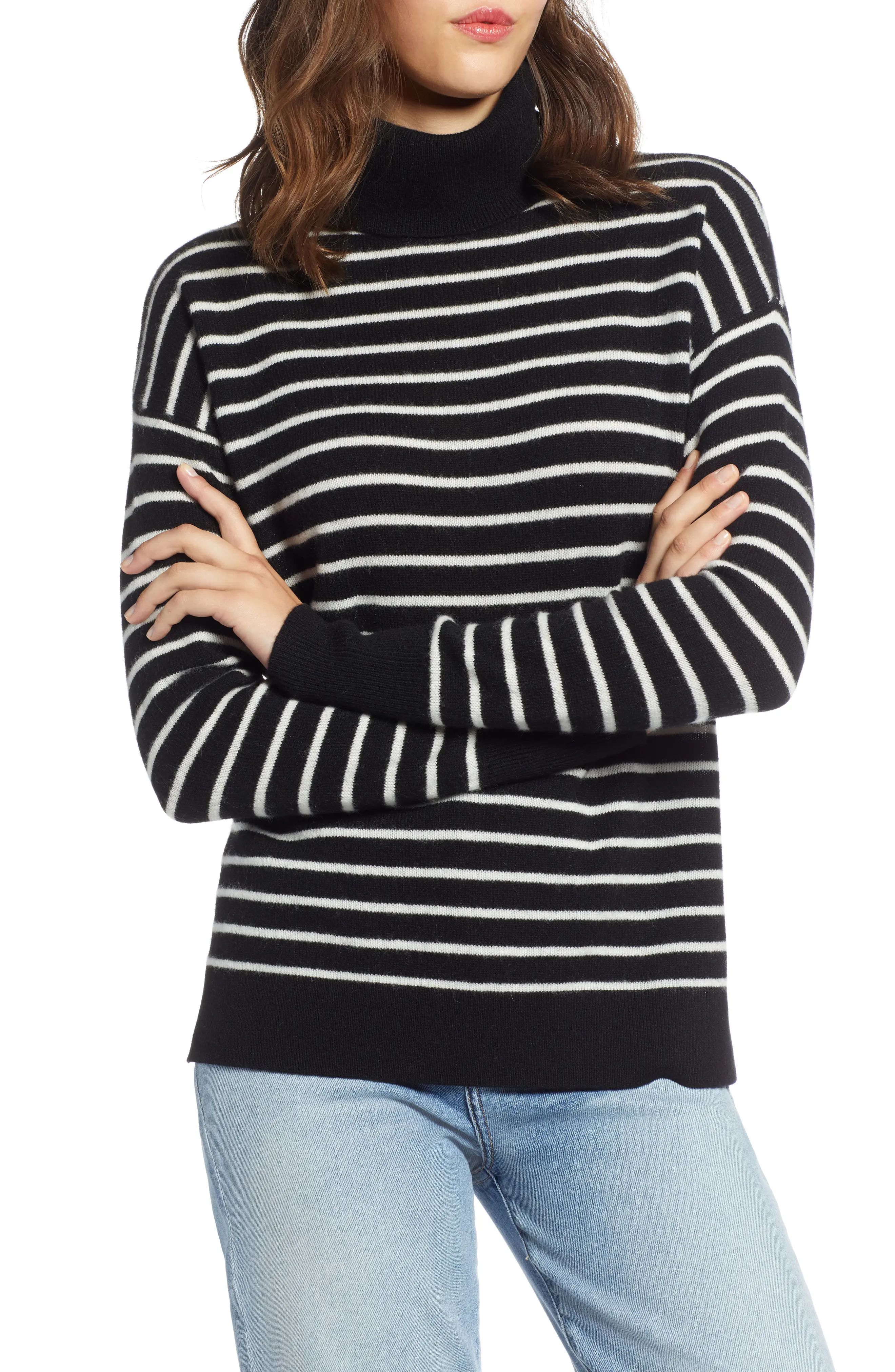 Halogen® Cashmere Turtleneck Sweater (Regular & Petite) | Nordstrom