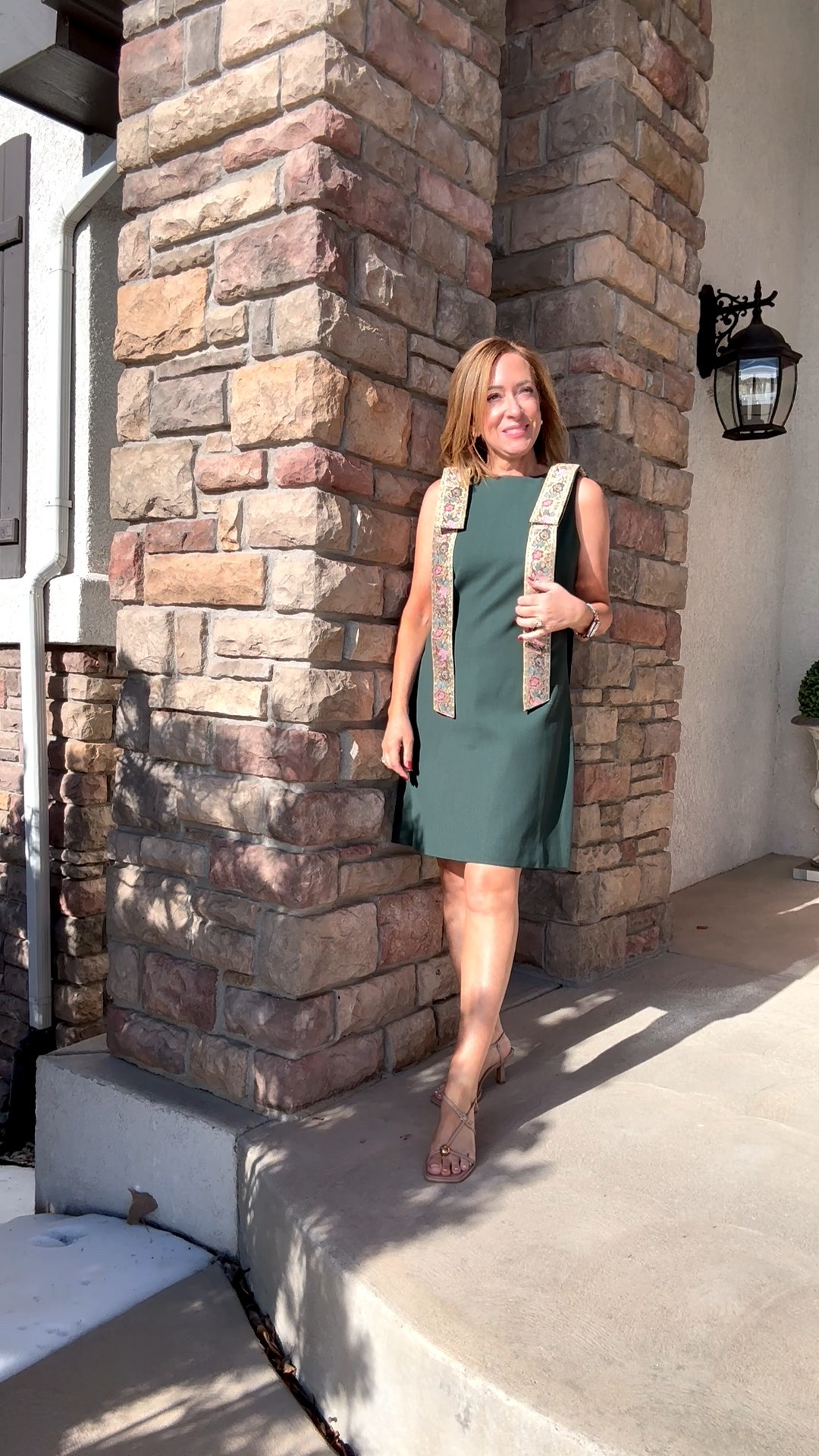 Green dress by with beautiful bows. 


#LTKPetite #LTKHoliday #LTKOver40