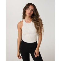 Vuori Pose Plyo Tank Top | White Heather | Medium | Vuori Clothing (US & Canada)