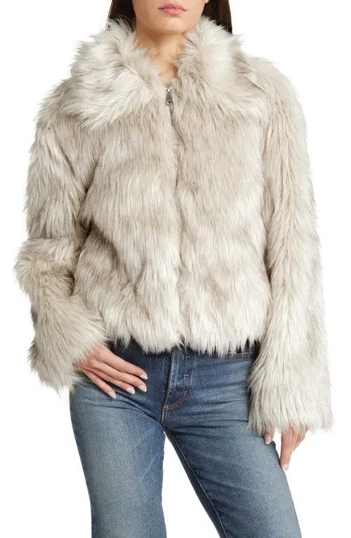 Steve Madden Juniper Faux Fur Crop Jacket | Nordstrom | Nordstrom
