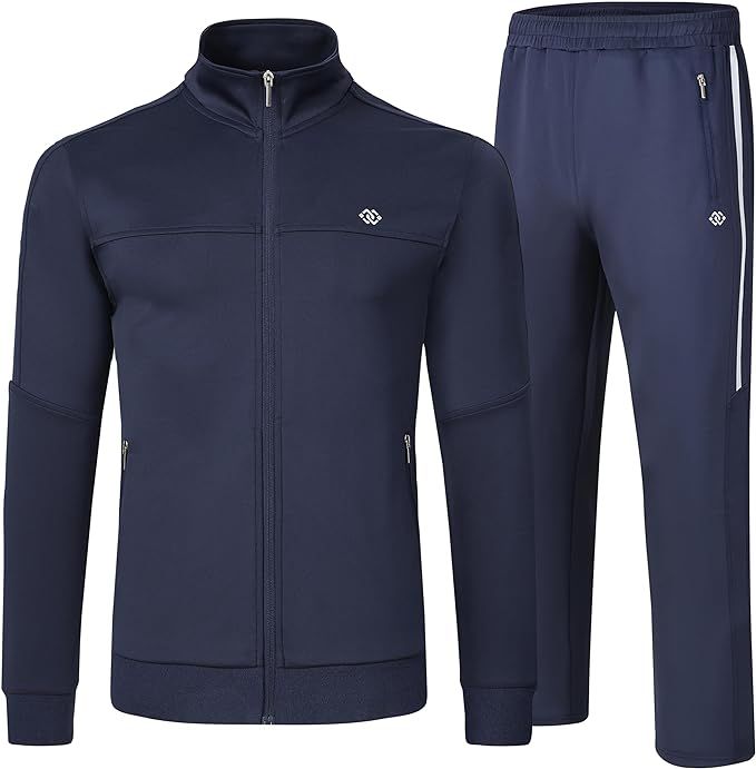 MoFiz Mens Tracksuit Jogging Sports Sweatsuit Comfortable Outfits Casual Athletic Pants Full zip ... | Amazon (US)