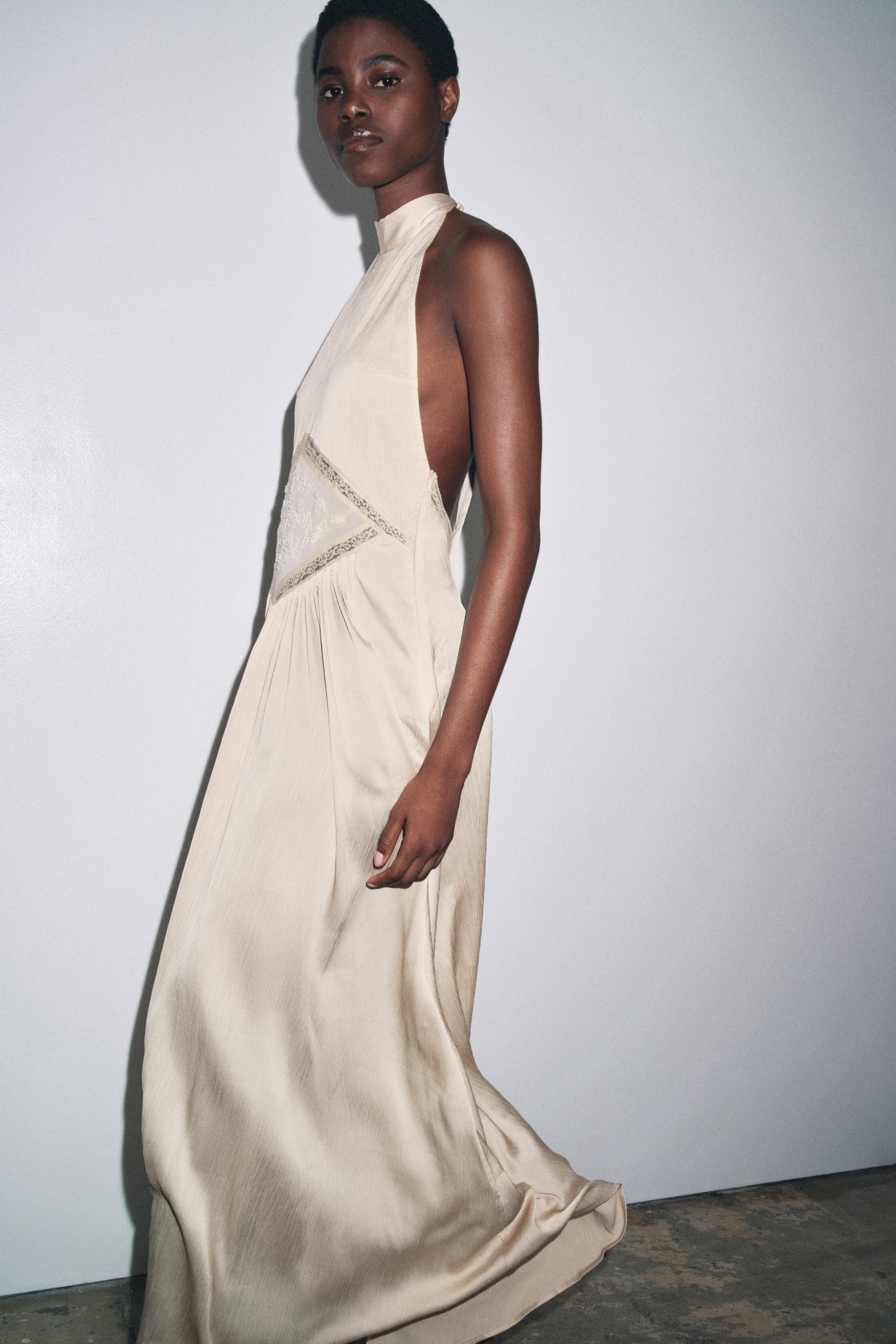 EMBROIDERED MIDI DRESS | Zara UK