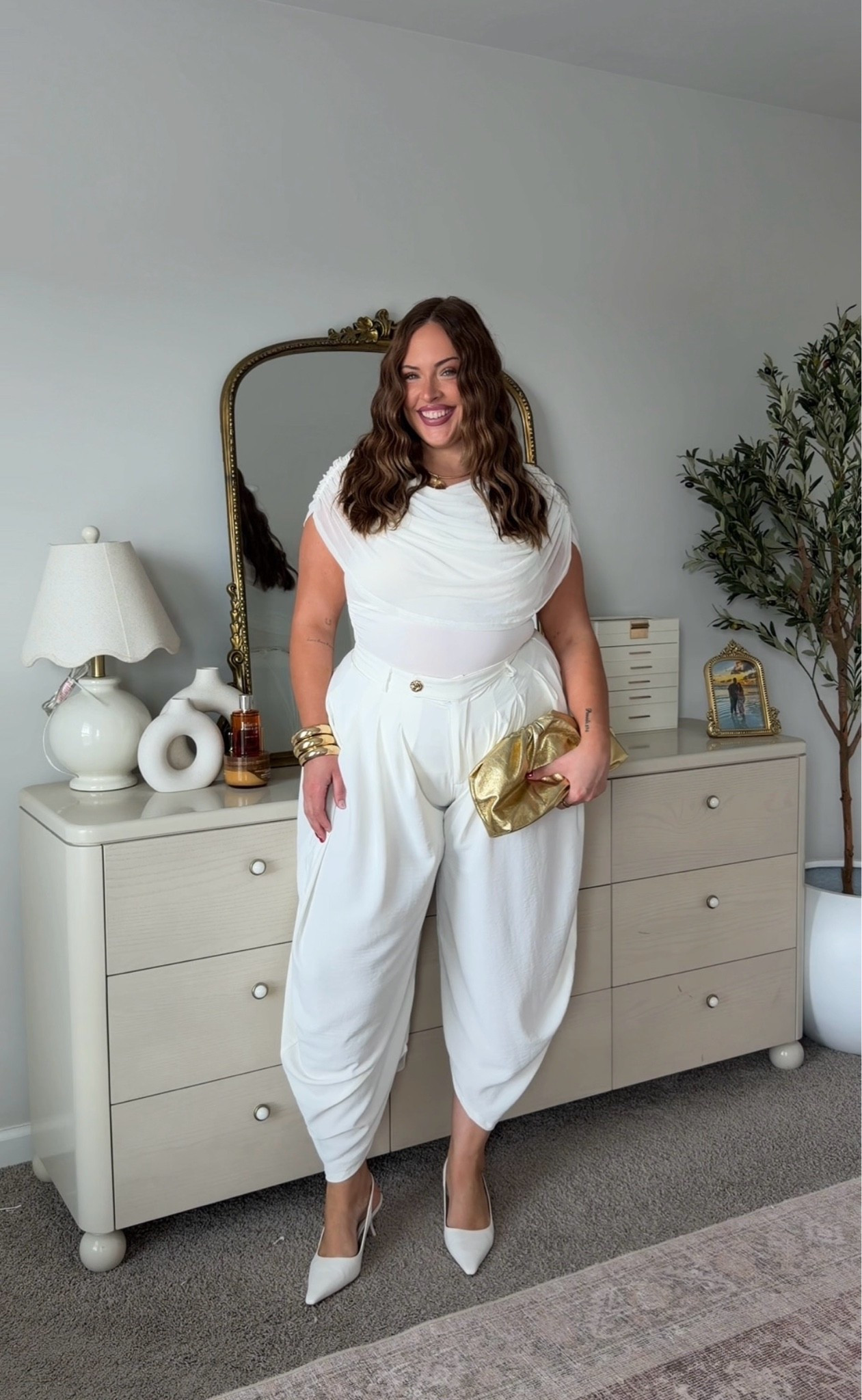 Affordable, comfy workwear! Wearing a large top & xxl bottom!

#LTKPlusSize #LTKMidsize #LTKWorkwear