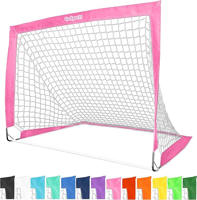 GoSports Portable Soccer Goals for Kids - 13 Color Options - Choose 4 x 3 ft or 6 x 4 ft - Team T... | Amazon (US)