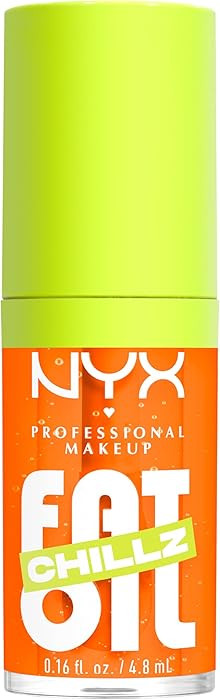 NYX PROFESSIONAL MAKEUP Fat Oil Chillz, Moisturizing, Shiny and Vegan Tinted Lip Gloss - Citrus C... | Amazon (US)