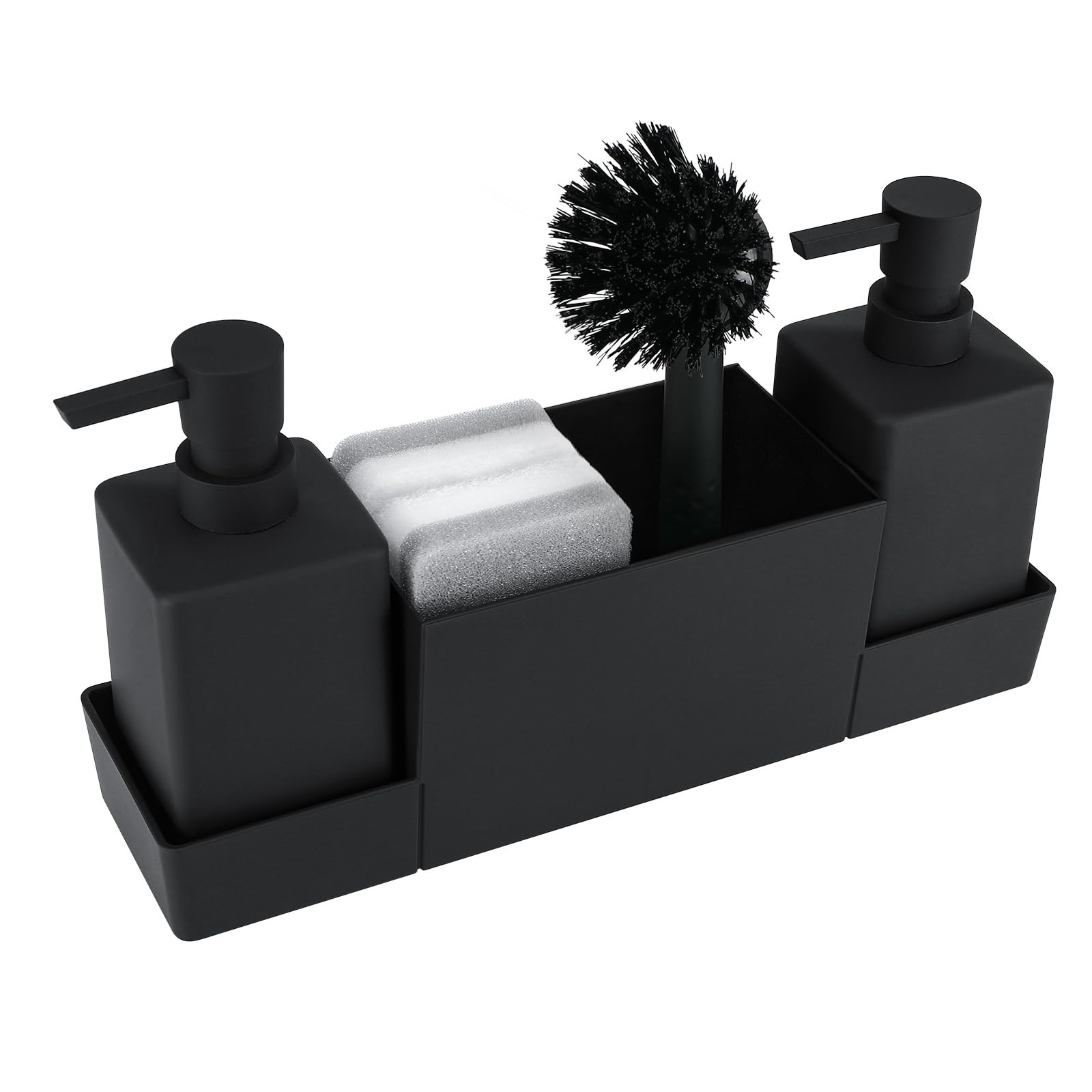 Küchenseifenspender mit Schwammhalter Set,Spülbecken Organizer,für Spülbecken-Caddy,Küchen,B... | Amazon (DE)