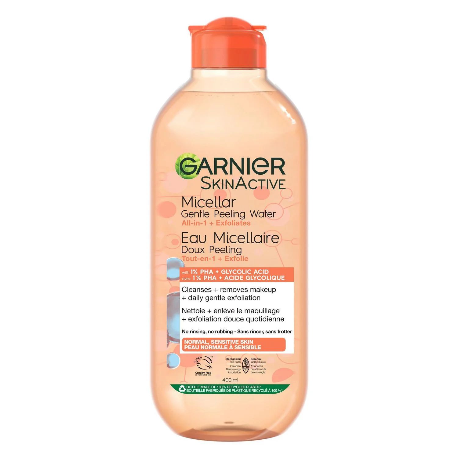 Garnier SkinActive Micellar Gentle Peeling Water with 1% PHA + Glycolic Acid + Papaya Extract, Cl... | Walmart (CA)