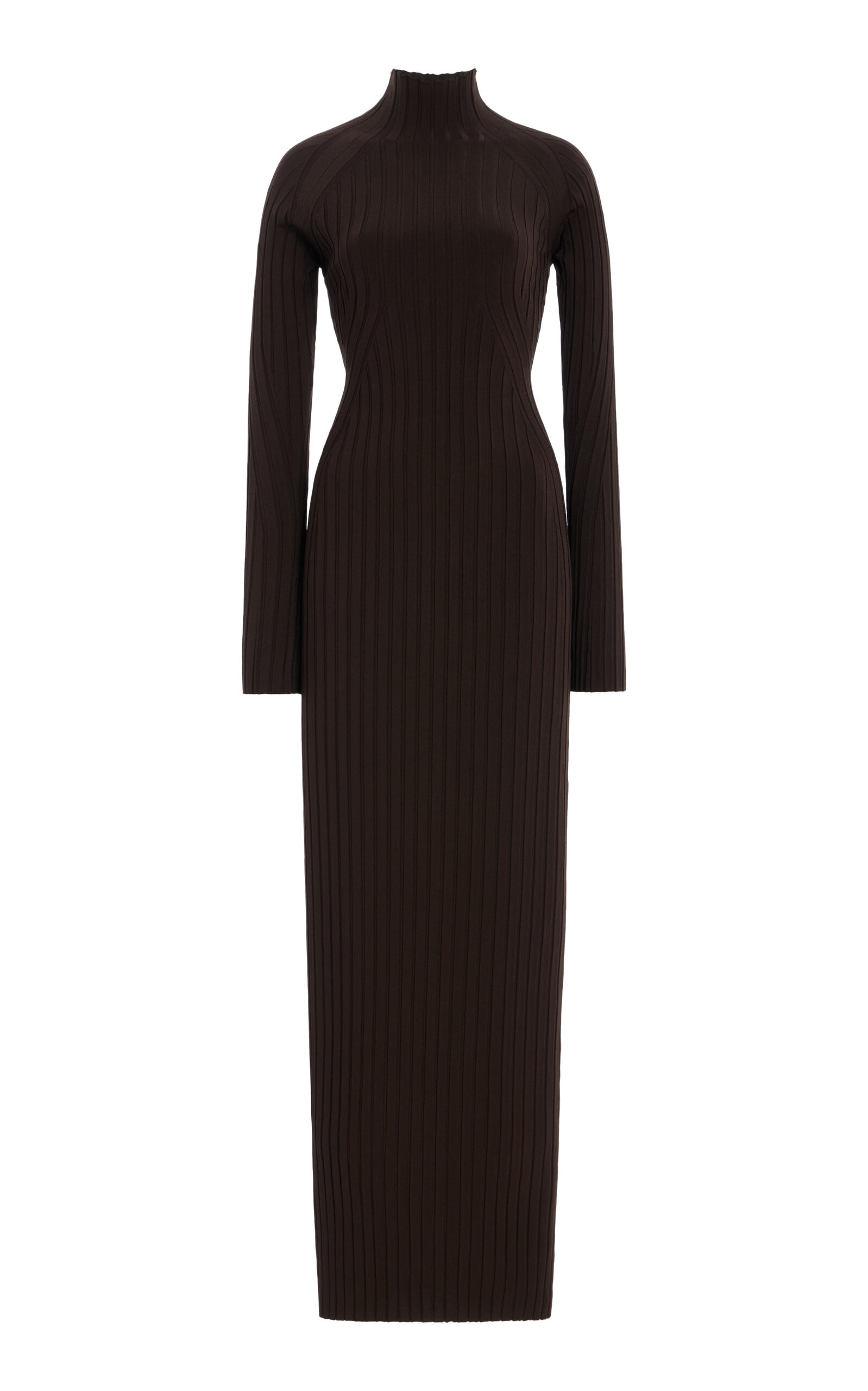 High Sport - Alice Ribbed-Knit Maxi Dress - Brown - S - Moda Operandi | Moda Operandi (Global)