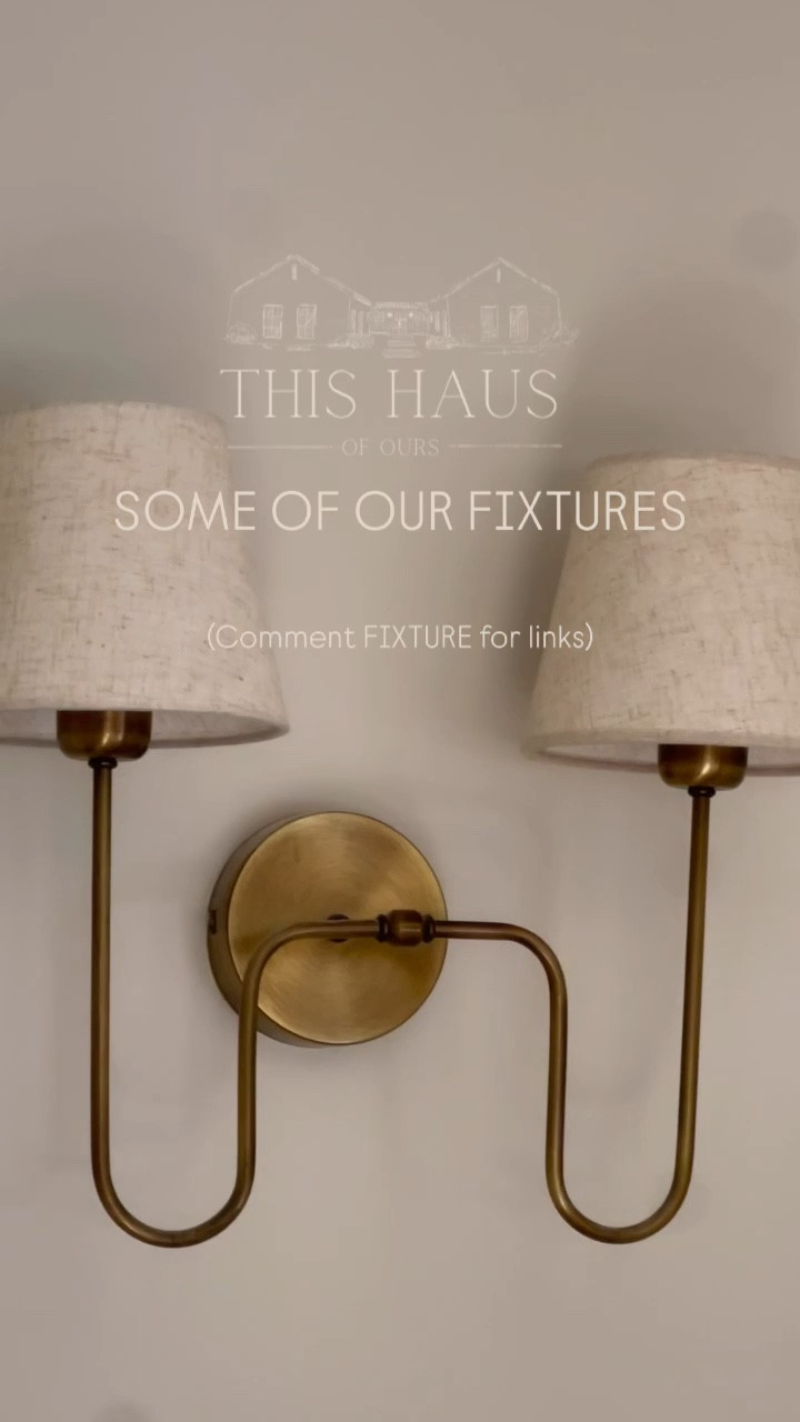 New build light fixtures plumbing fixtures brass fixtures unlaquered brass modern European organic modern lighting 

#LTKHome