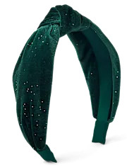 Girls Velour Top Knot Headband - green | The Children's Place