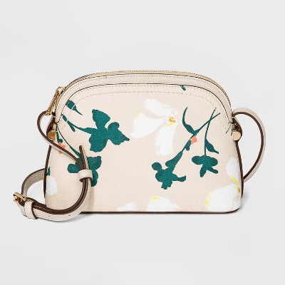 Floral Print Zip Closure Crossbody Bag - A New Day™ | Target