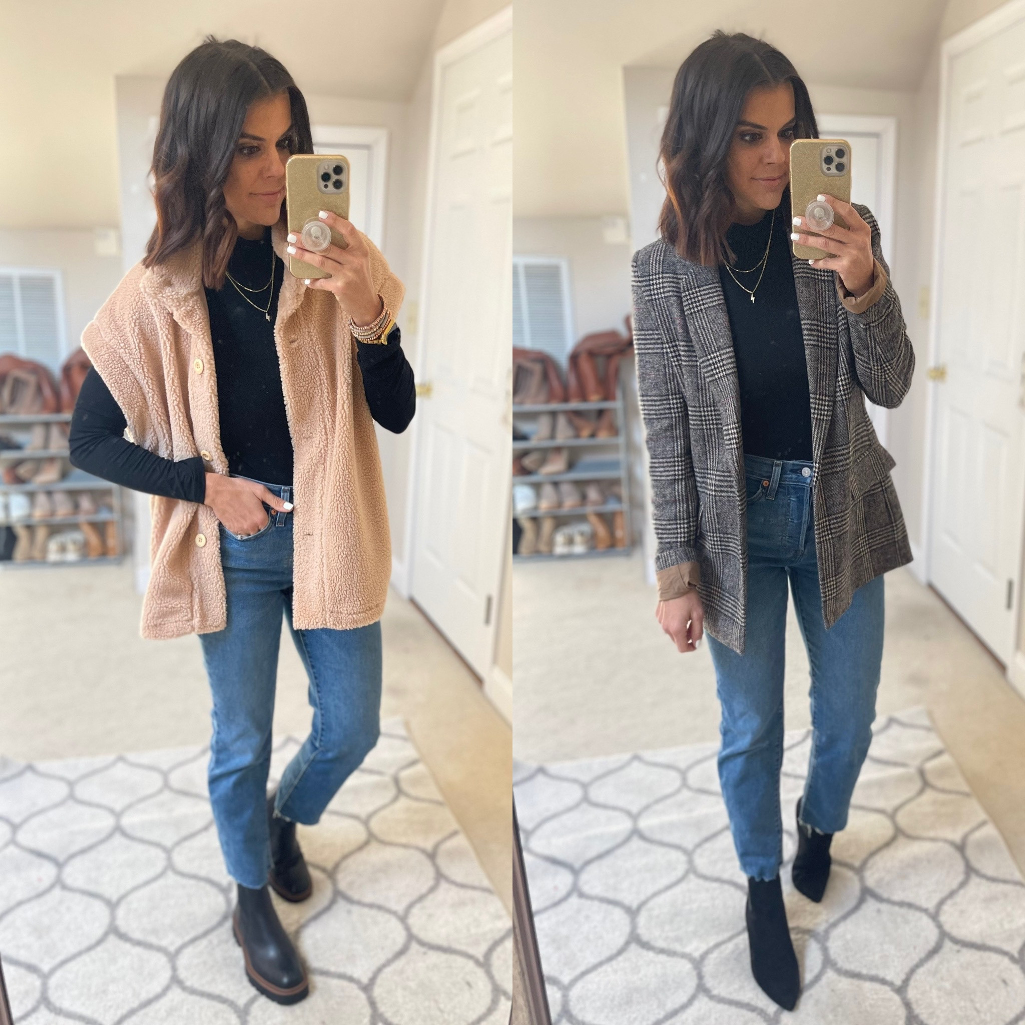 Ways to style this black bodysuit!!

Sized up to a size 27 in these Levi jeans .

#LTKunder50 #LTKunder100 #LTKstyletip