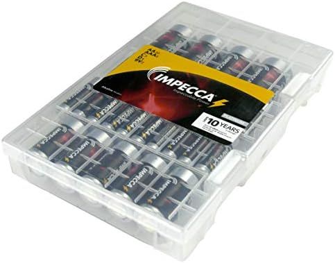 Impecca Super Alkaline Batteries AA-20 AAA-8 C-5 D-5 9Volt-2 Maximum Power 10-Year Shelf Life Long L | Amazon (US)