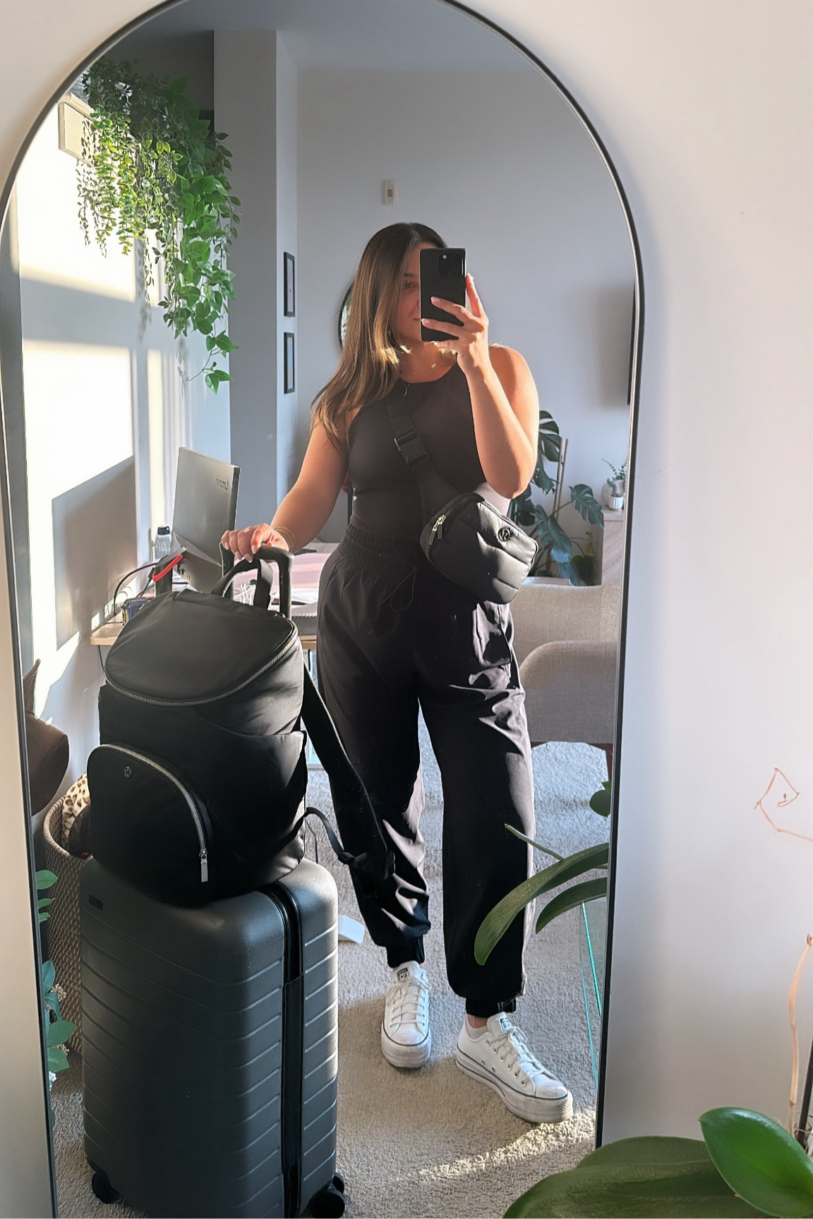 Summer Travel ✈️✈️
I’m off the Europe for a 12 days work trip and was challenged to fit everything into one carry on. It was a tough feat but we got it done! 

#travelday #travel #airport #luggage #awayluggage #abercrombieYPB 

#LTKFitness #LTKTravel #LTKStyleTip