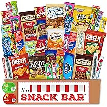 The Snack Bar - Snack Care Package (40 count) - Variety Assortment with American Candy, Fruit Snacks | Amazon (US)