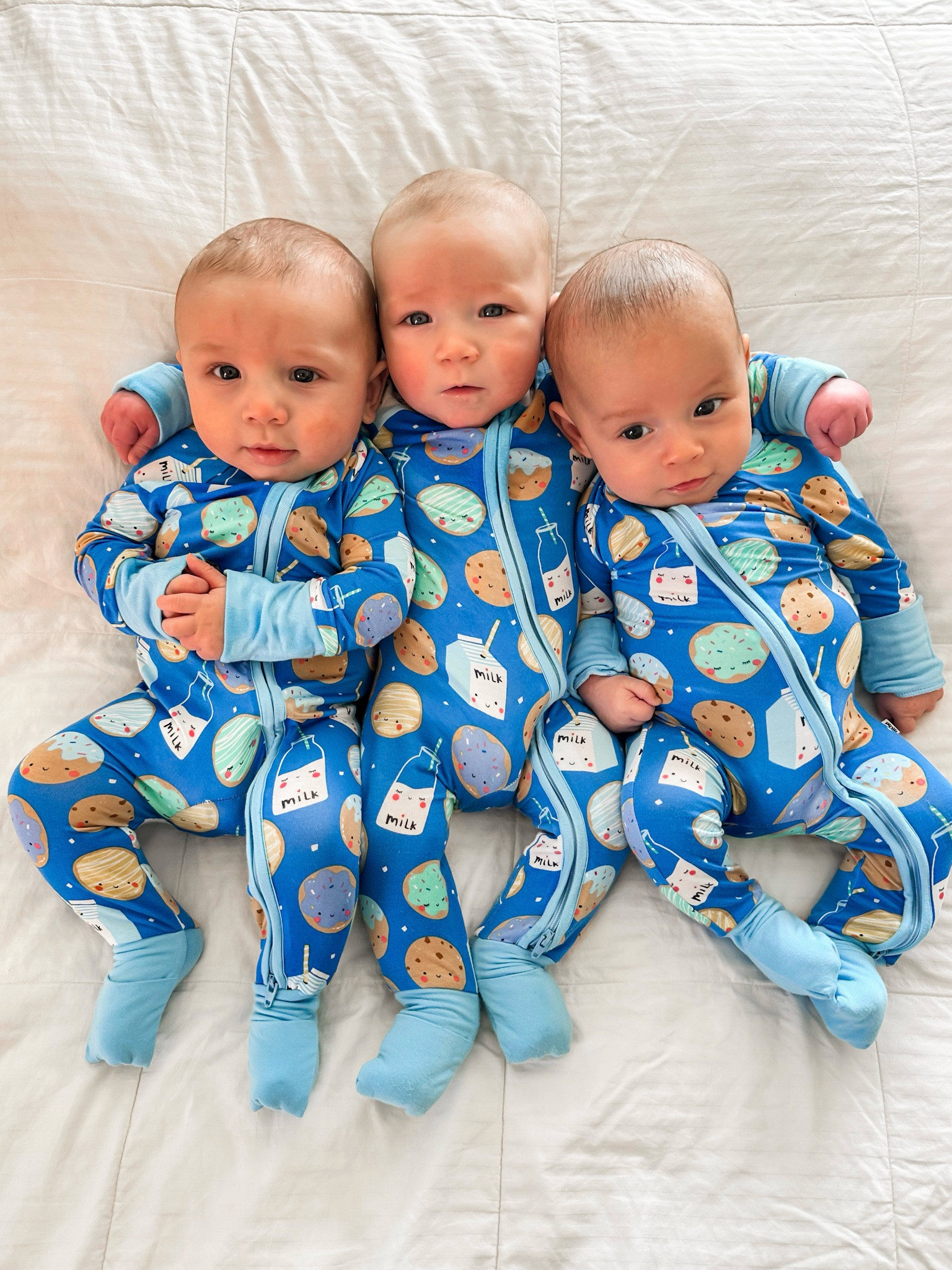 Triplets? Nope cousins! 
Cookies and milk 

#LTKBaby