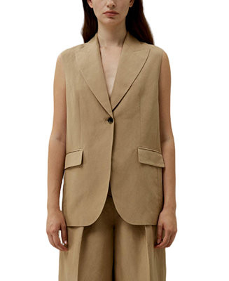 Single Button Sleeveless Lapel Blazer | Macy's
