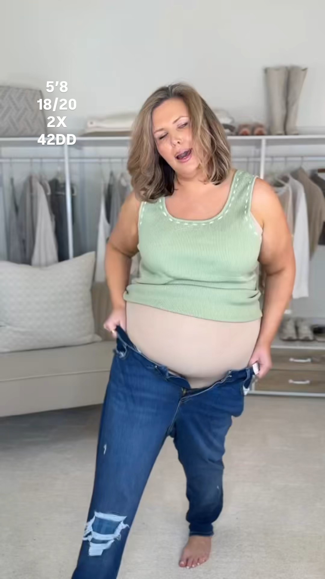 Maurices plus size haul! 1. Wearing a 2X in the pants and 3X in the bottoms. 2. Wearing an 18 in the jeans and 1X in the peplum blouse. 3. The green tank is a 2X and the flannel is a 3X! 4. The jeans are a 18W, the white long sleeve is a 2X, the vest is a 2X and runs small. Size up if inbetween in the pullover, vest, snap shirt, and skinny jeans. The flares run trues and barrels run oversized. 

Plus size fashion, everyday outfit ideas, trendy fashion, Maurices haul, ootd, mom style, affordable fashion

#LTKOver40 #LTKMidsize #LTKPlusSize