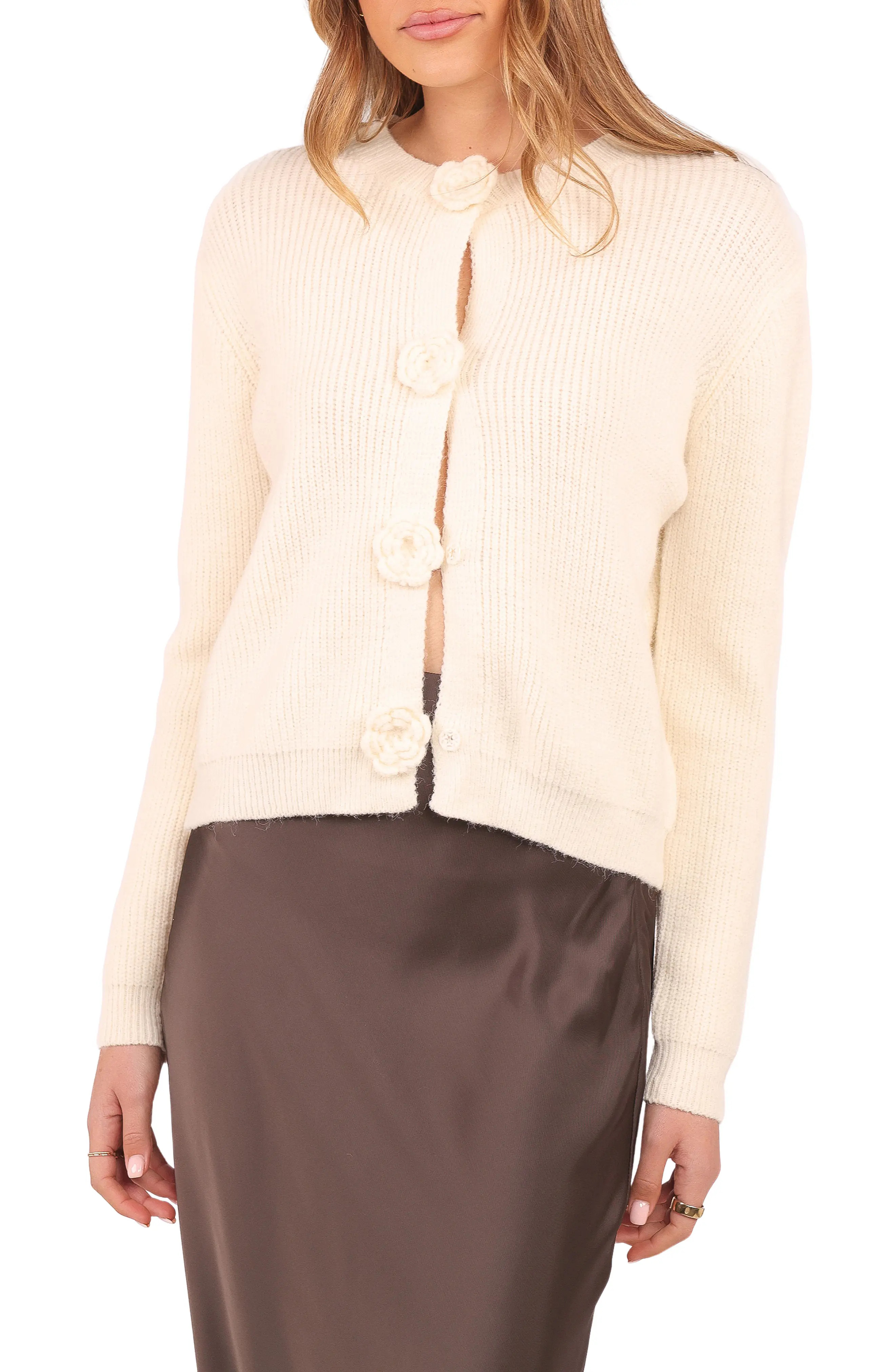 Petal & Pup Jones Rosette Cardigan (Women) | Nordstrom | Nordstrom