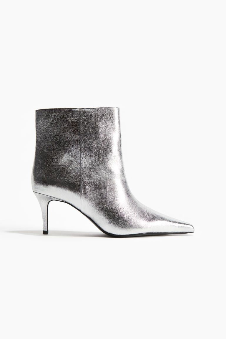 H & M - Heeled Boots - Silver | H&M (US + CA)