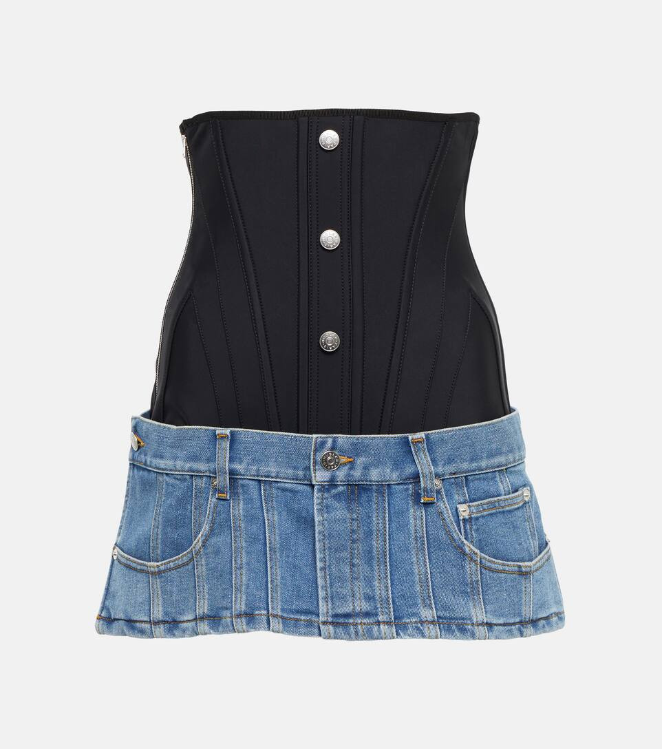 Corset denim miniskirt | Mytheresa (US/CA)
