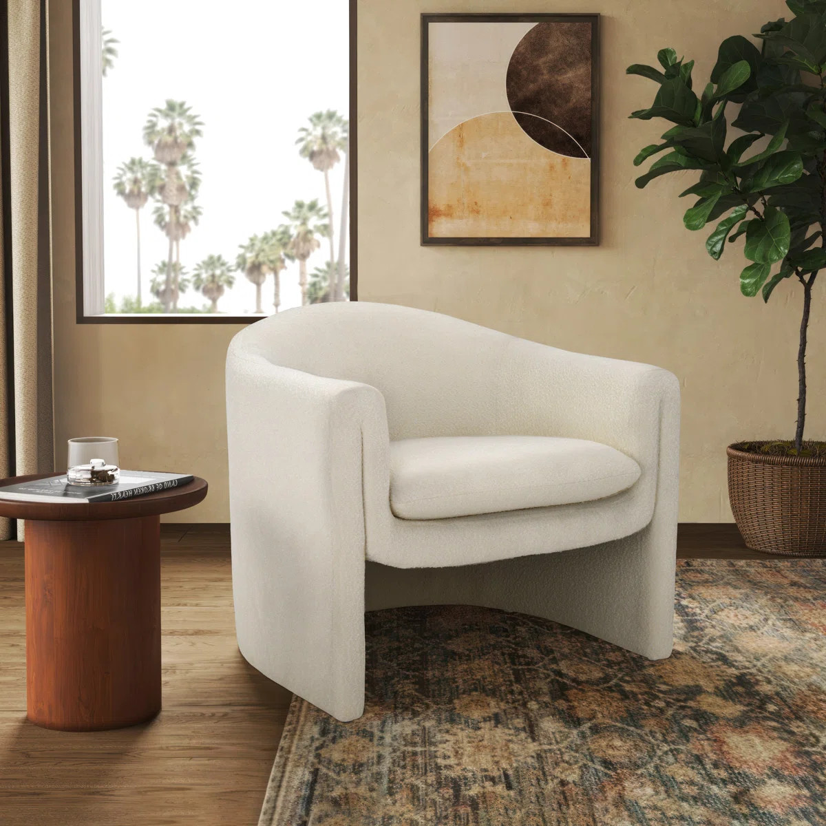 Pollman Upholstered Barrel Chair | Wayfair North America