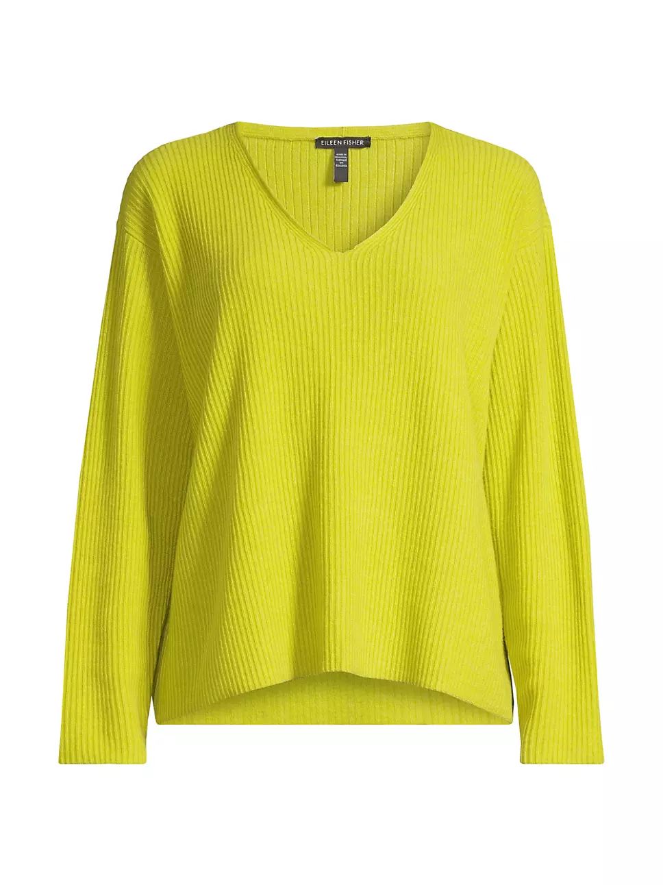 Cashmere Rib-Knit V-Neck Sweater | Saks Fifth Avenue