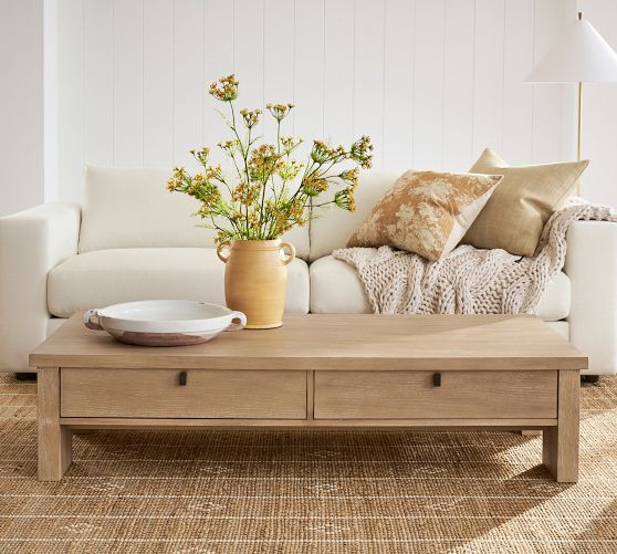 Modern Farmhouse Rectangular Coffee Table (64") | Pottery Barn (US)