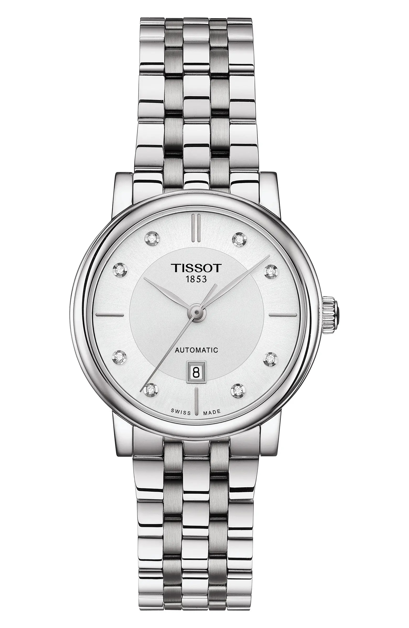 Tissot T-Classic Carson Diamond Bracelet Watch, 30mm | Nordstrom | Nordstrom