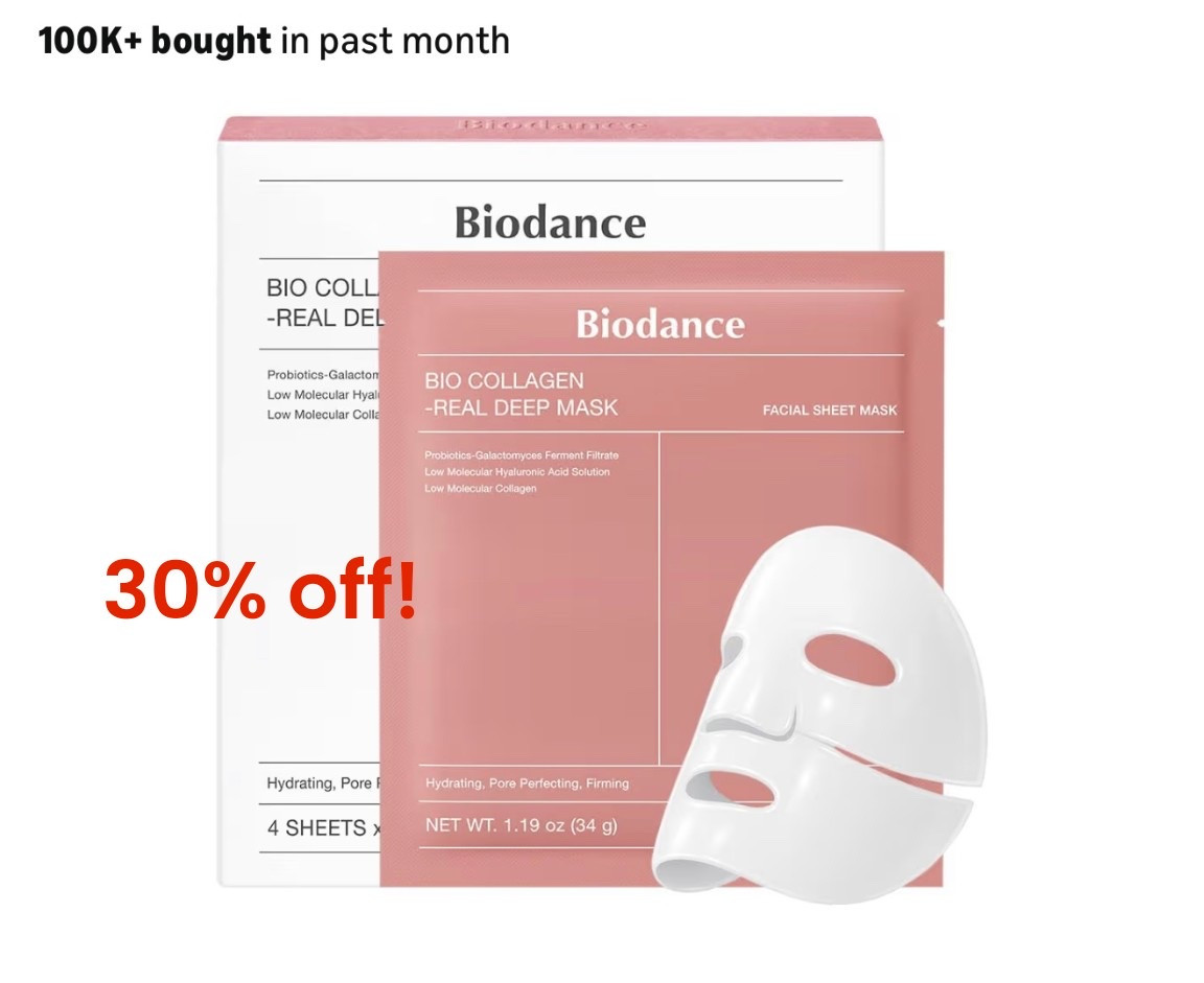 Viral collagen mask on major sale
30% off cyber Monday deal

Amazon. Beauty. Skincare. Face mask. 

#LTKBeauty #LTKCyberWeek #LTKGiftGuide