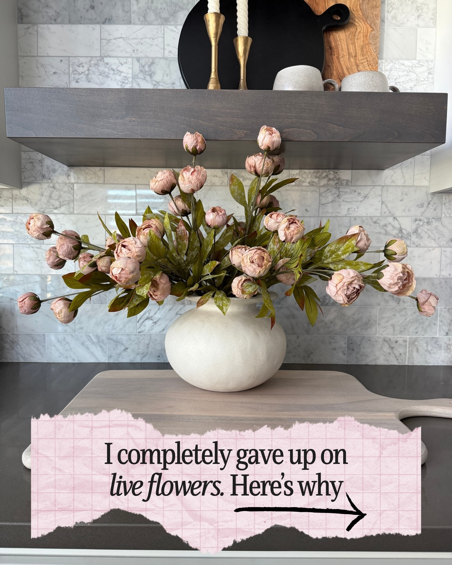 I never thought I’d say this… but I’ve completely given up on real flowers 🌷

💐 Save this post to come back to for spring inspiration!

Fresh flowers are beautiful, but the cost and short lifespan just never felt practical for everyday styling. These are some of the most realistic & zero maintenance faux stems I’ve found. 💐

faux tulips, realistic faux flowers, Amazon home decor, spring home styling, designer look for less
#AmazonHomeFinds #FauxFlorals #inspiremehomedecor 
Home simply curated flowers, viral peonies, viral tulips

#LTKSeasonal #LTKHome