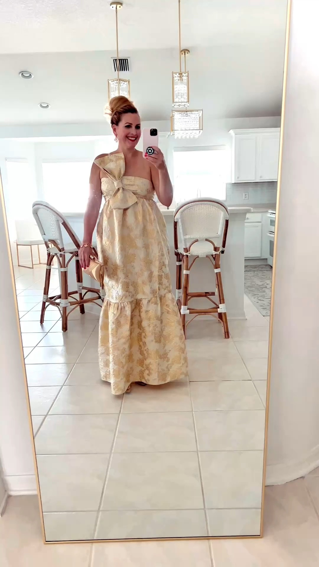 👰🏼‍♀️SPECIAL OCCASION DRESSES: #ad Showing two dresses that can be worn as Mother of the Bride dresses or Wedding Guest dresses! @petalandpup #petalandpup 


ONE SHOULDER GOLD MAXI DRESS:
🙌🏼This one shoulder adjustable strap maxi dress has the most beautiful bow attached. 
🙌🏼It features functional side pockets and a drop tiered a-line skirt design. Love the floral print and the gold metallic detail. 
🙌🏼Wearing a large. Zips up the back and the panels have a little stretch. I’m a 36B for chest reference.


TIERED RUFFLE MAXI DRESS:
🙌🏼It features a square neckline with tie close, thin straps with ruffle detail and a front cut out on the bust. This dress is sure to turn heads.
🙌🏼You can wear the ruffle straps on the shoulders or off the shoulders. Love the pull on design and elasticity of this dress. Not to mention, all of the tiers of flowy fabric!
🙌🏼Wearing a medium. Fits true to size. 
🙌🏼The perfect garden party dress that will look amazing when attending your next wedding.


#LTKSeasonal #LTKOver40 #LTKMothersDay #LTKU #LTKgrwm #LTKootd #LTKMidsize #LTKWedding #LTKvlog