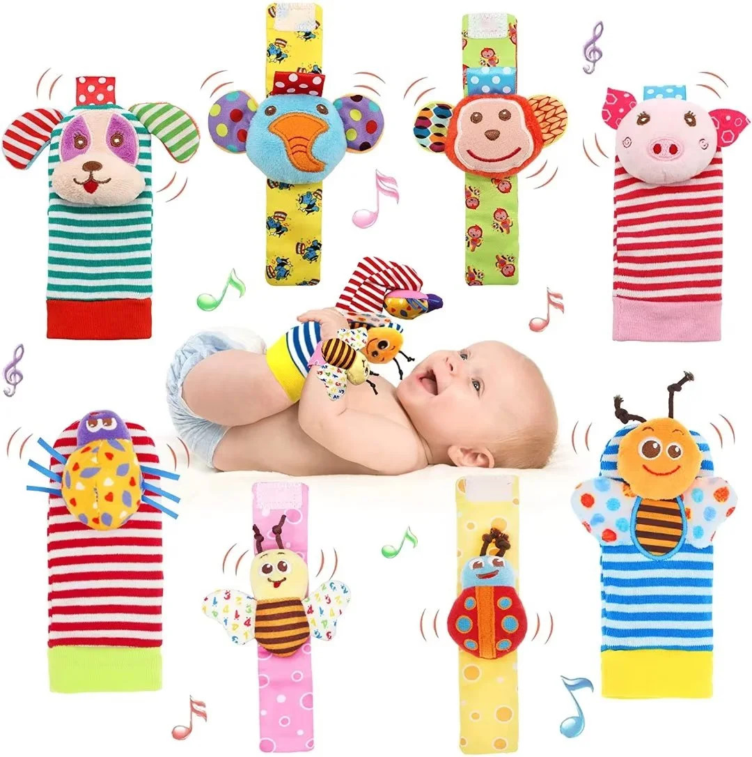 Wrist Rattles Foot Finder Rattle Sock Baby Toddlor Toy,Rattle Toy,Arm Hand Bracelet Rattle,Feet L... | Walmart (US)