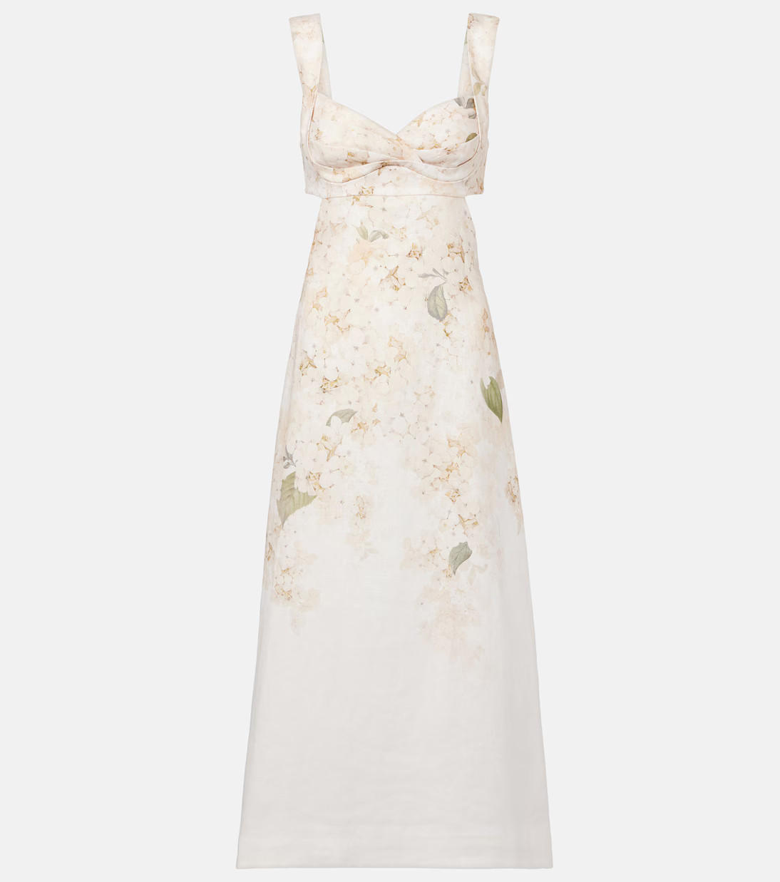 Balance floral linen midi dress | Mytheresa (US/CA)