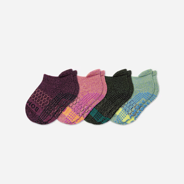 Toddler Marl Gripper Ankle Sock 4-Pack | Bombas