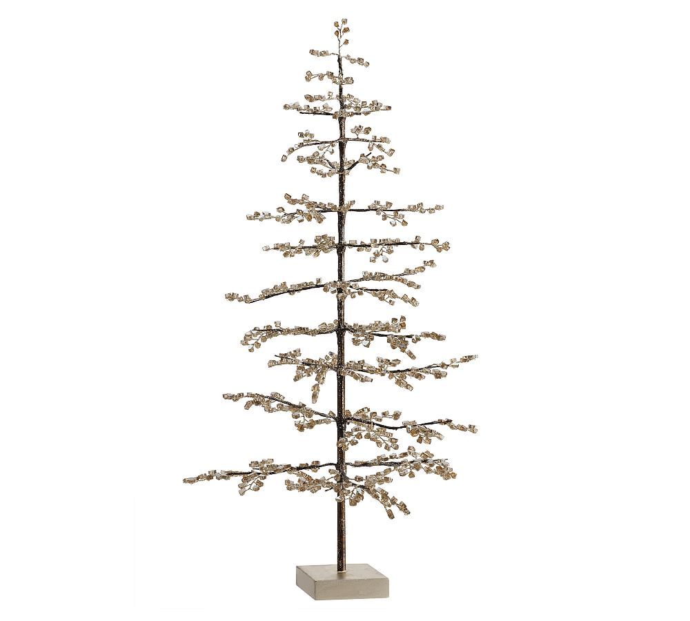Handcrafted Faceted Mirror Tree Decorative Object | Pottery Barn (US)