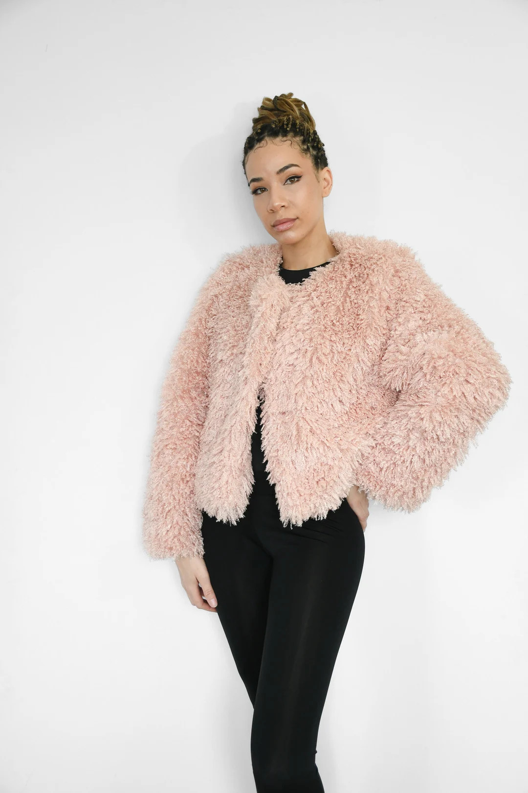 Fluffy and Furry Pink Faux Fur Jacket - Etsy Canada | Etsy (US)
