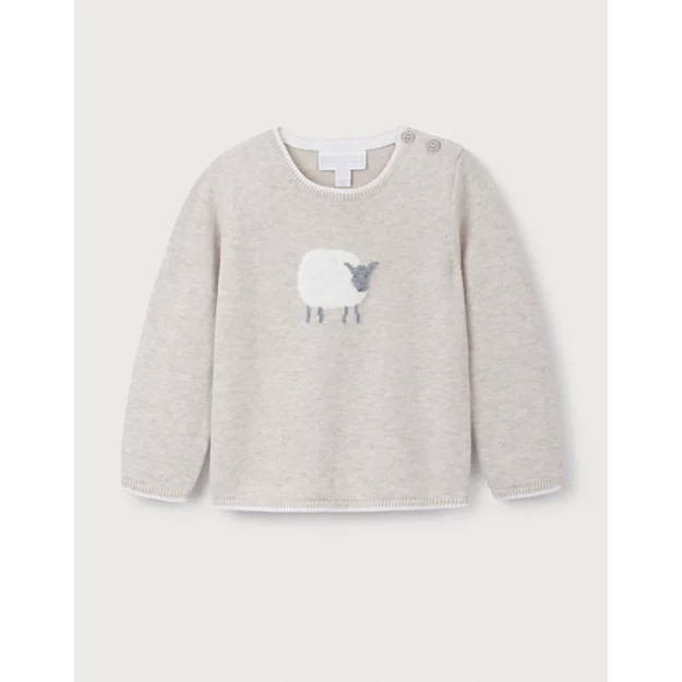 Organic Cotton Sheep Jumper (0–4yrs) | The White Company UK & ROW